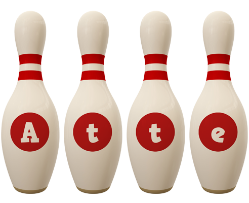 Atte bowling-pin logo