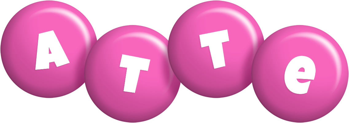 Atte candy-pink logo