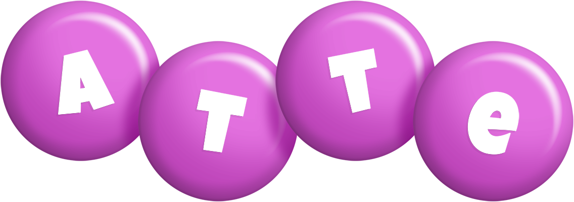 Atte candy-purple logo