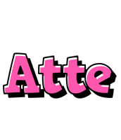 Atte girlish logo