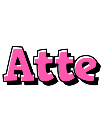 Atte girlish logo