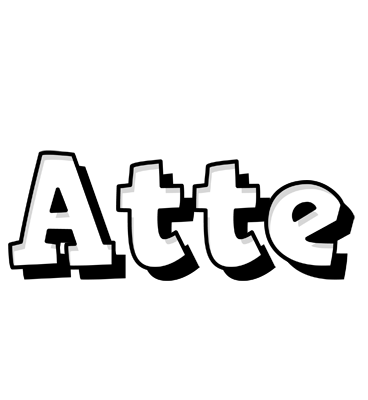 Atte snowing logo