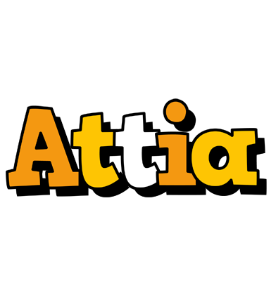 Attia cartoon logo