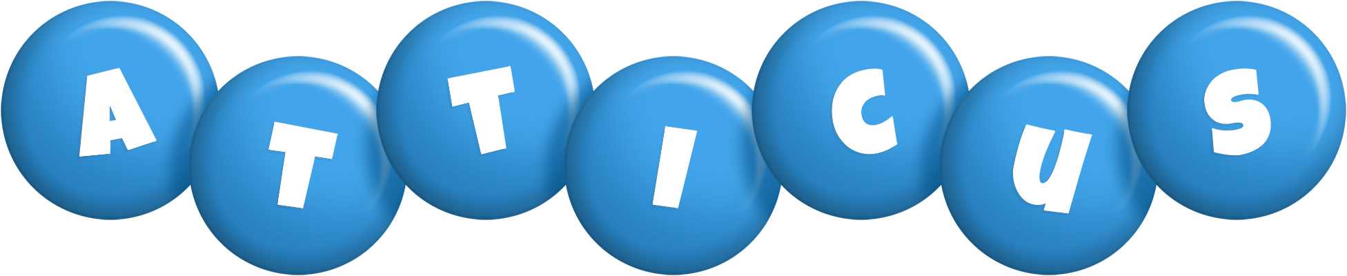 Atticus candy-blue logo