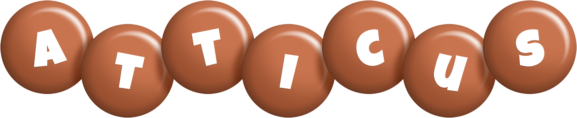 Atticus candy-brown logo
