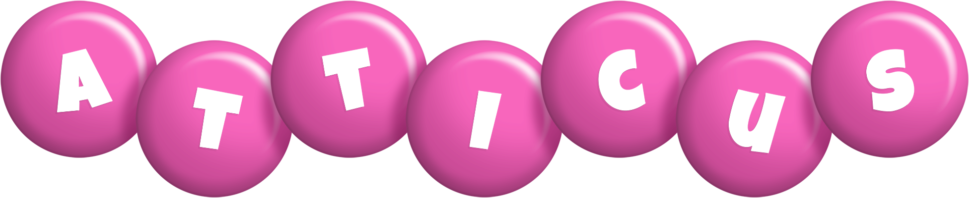 Atticus candy-pink logo