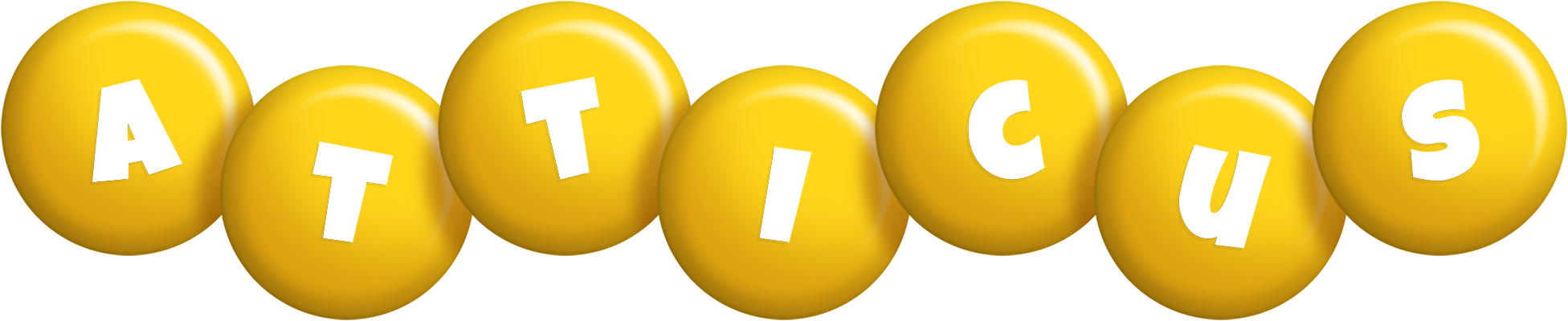 Atticus candy-yellow logo