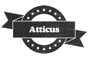 Atticus grunge logo