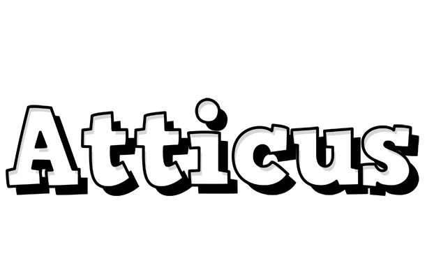 Atticus snowing logo