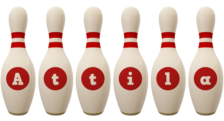 Attila bowling-pin logo