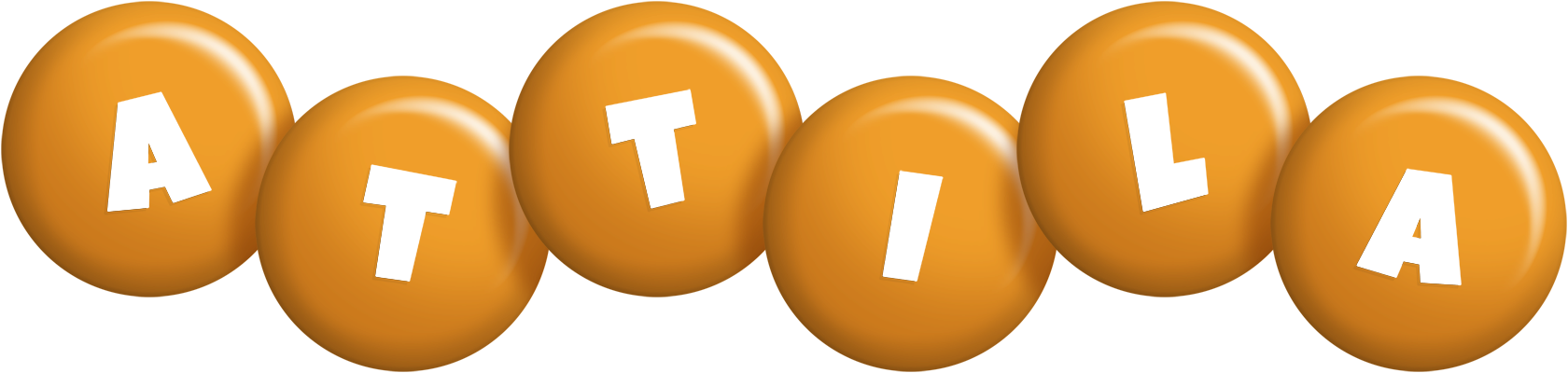 Attila candy-orange logo
