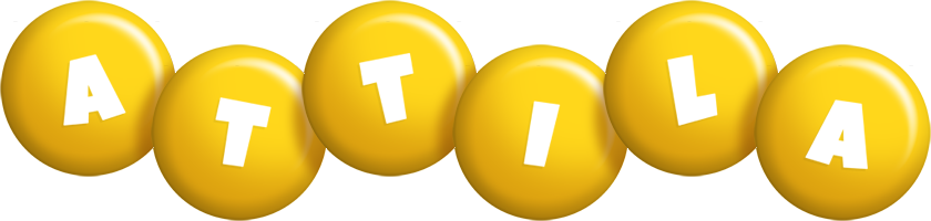 Attila candy-yellow logo