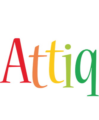 Attiq birthday logo