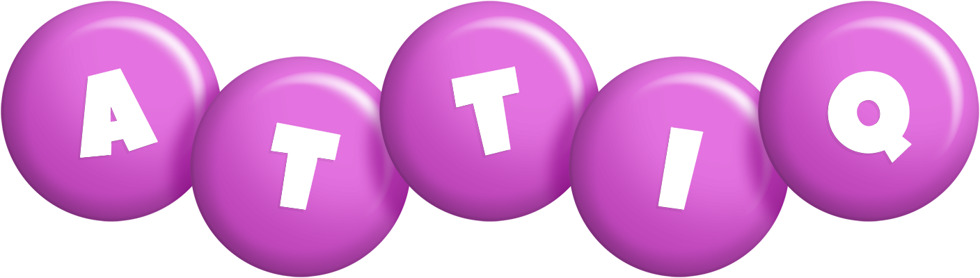 Attiq candy-purple logo