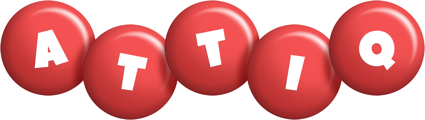 Attiq candy-red logo