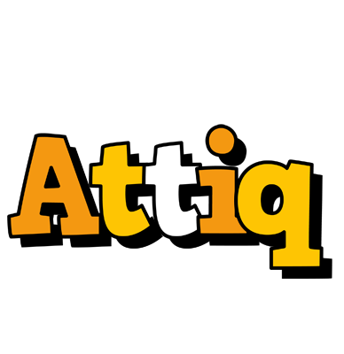 Attiq cartoon logo