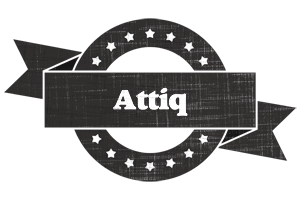 Attiq grunge logo