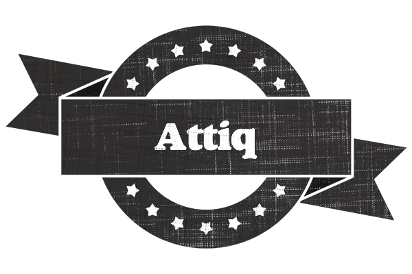 Attiq grunge logo