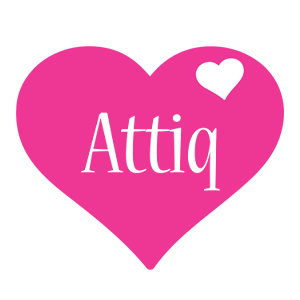 Attiq love-heart logo