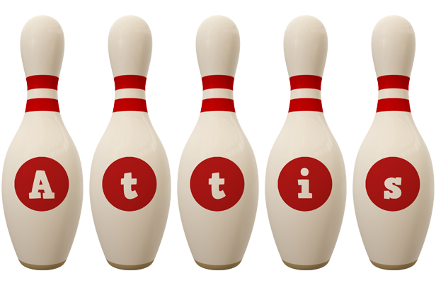 Attis bowling-pin logo