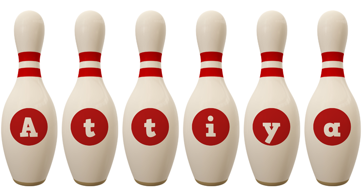 Attiya bowling-pin logo