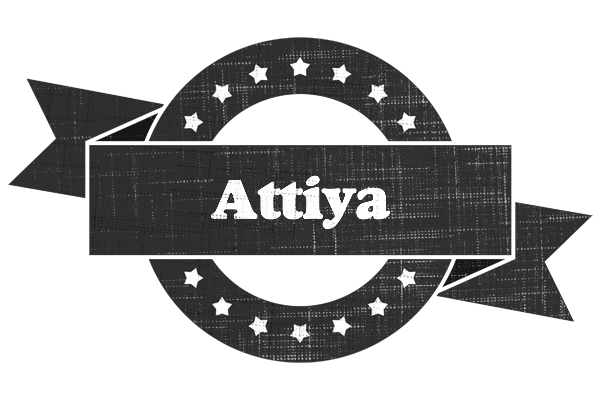 Attiya grunge logo