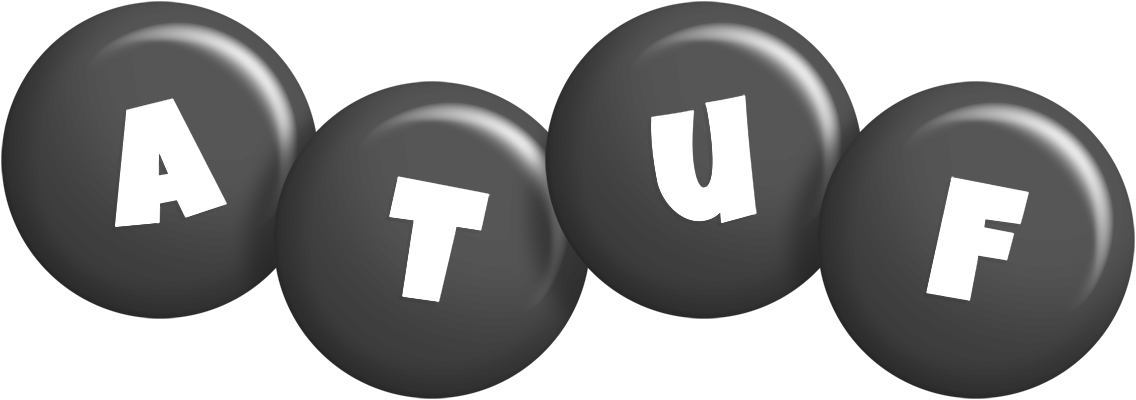 Atuf candy-black logo
