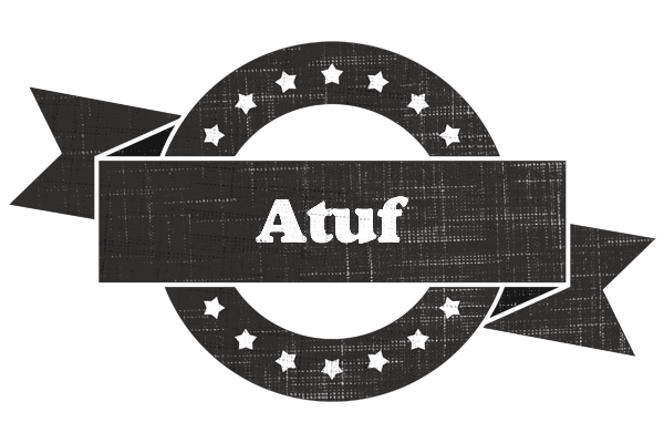 Atuf grunge logo