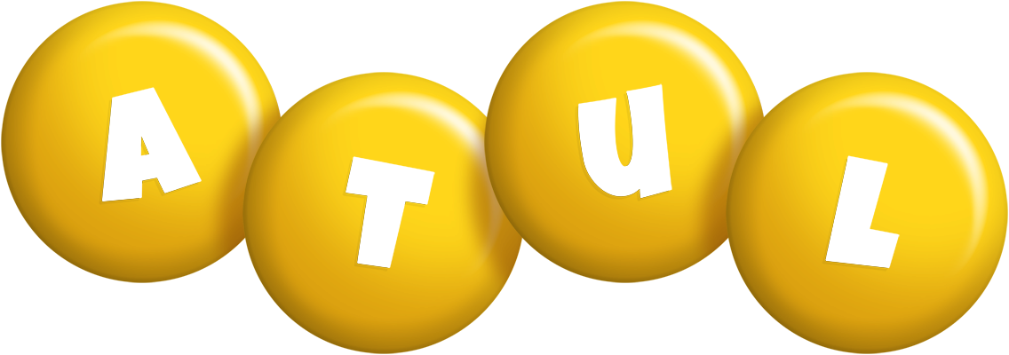 Atul candy-yellow logo