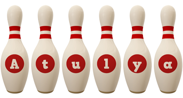 Atulya bowling-pin logo