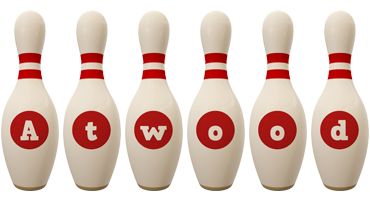 Atwood bowling-pin logo