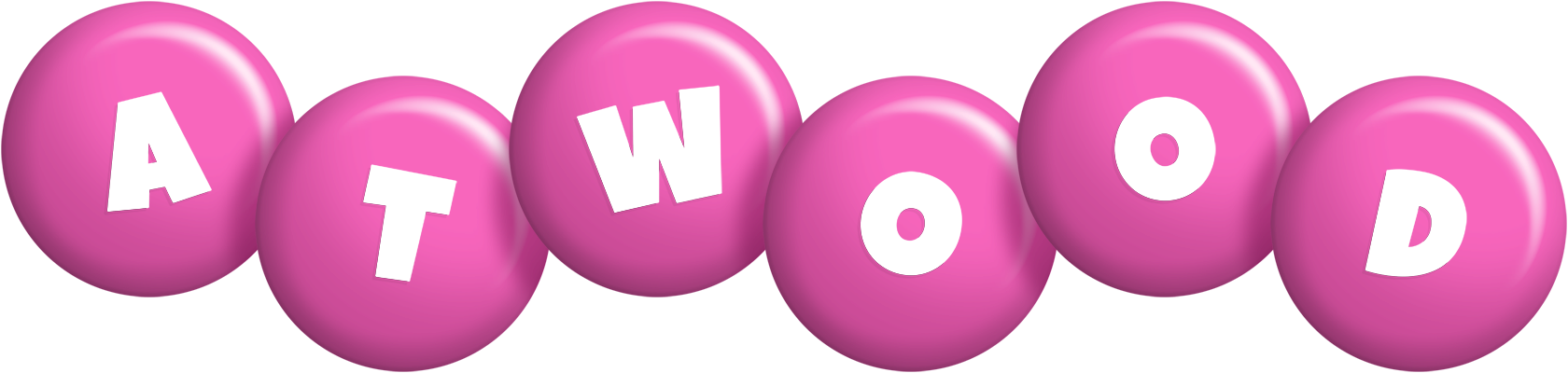 Atwood candy-pink logo