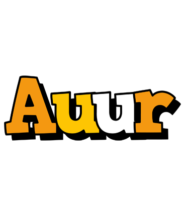 Auður cartoon logo