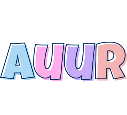 Auður pastel logo