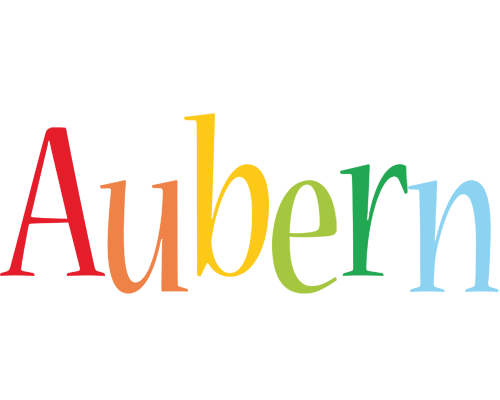 Aubern birthday logo