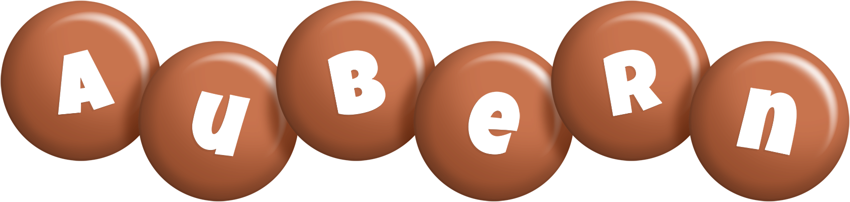 Aubern candy-brown logo