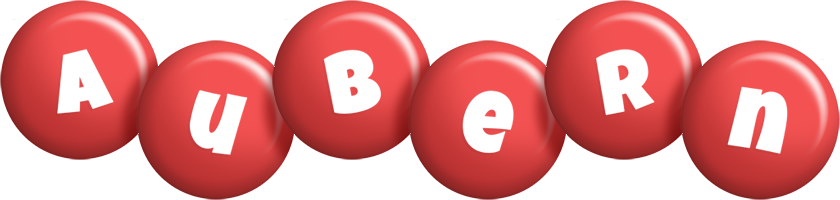 Aubern candy-red logo