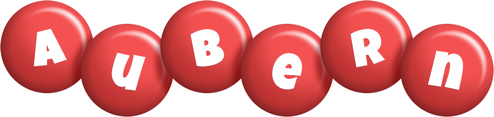 Aubern candy-red logo