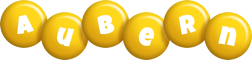 Aubern candy-yellow logo