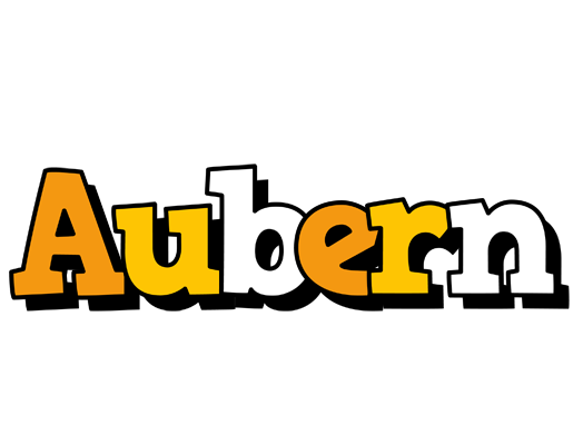 Aubern cartoon logo