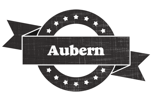 Aubern grunge logo