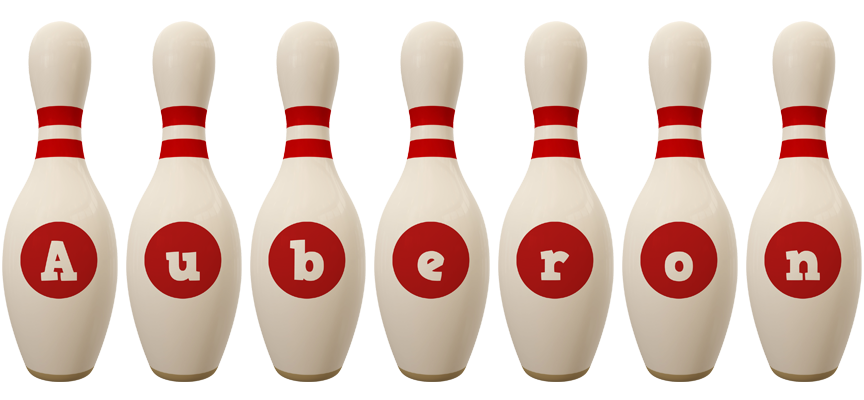 Auberon bowling-pin logo