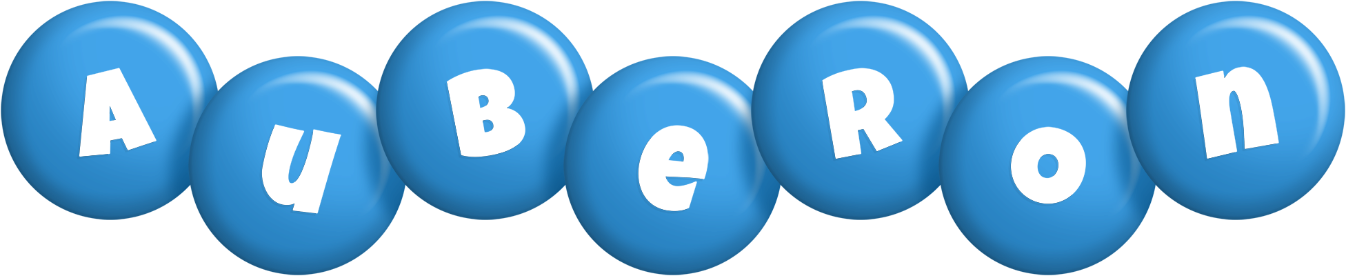 Auberon candy-blue logo