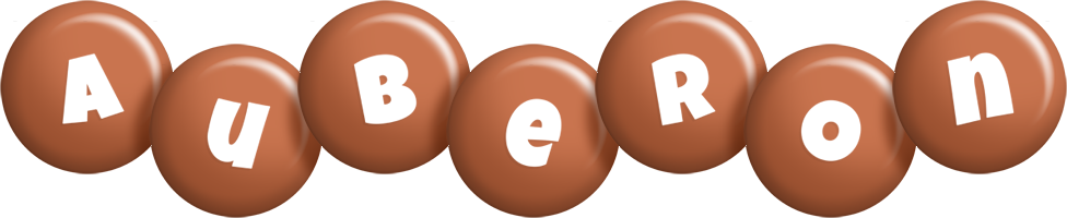 Auberon candy-brown logo