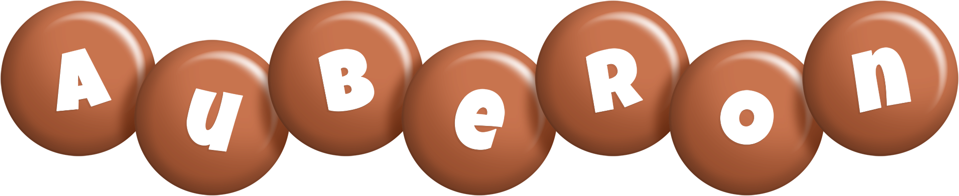 Auberon candy-brown logo