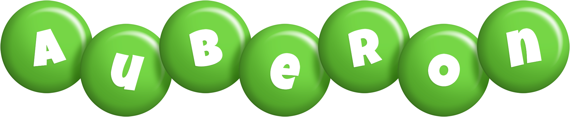 Auberon candy-green logo