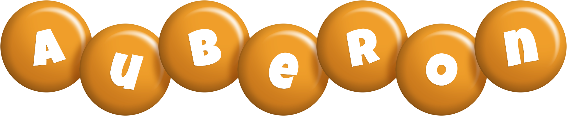 Auberon candy-orange logo