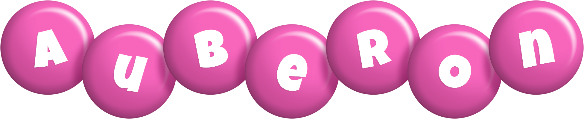 Auberon candy-pink logo