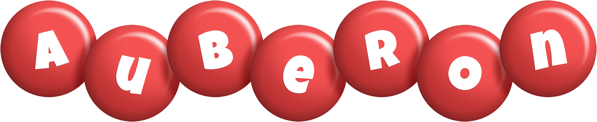 Auberon candy-red logo