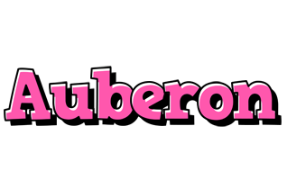 Auberon girlish logo